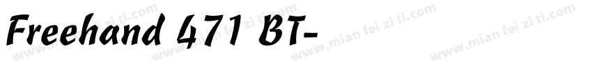 Freehand 471 BT字体转换